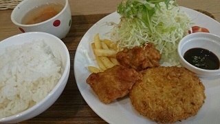 KAORIKANからあげ&コロッケ定食.jpg